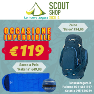 Offerta zaino Baloo 60 + sacco Raksha